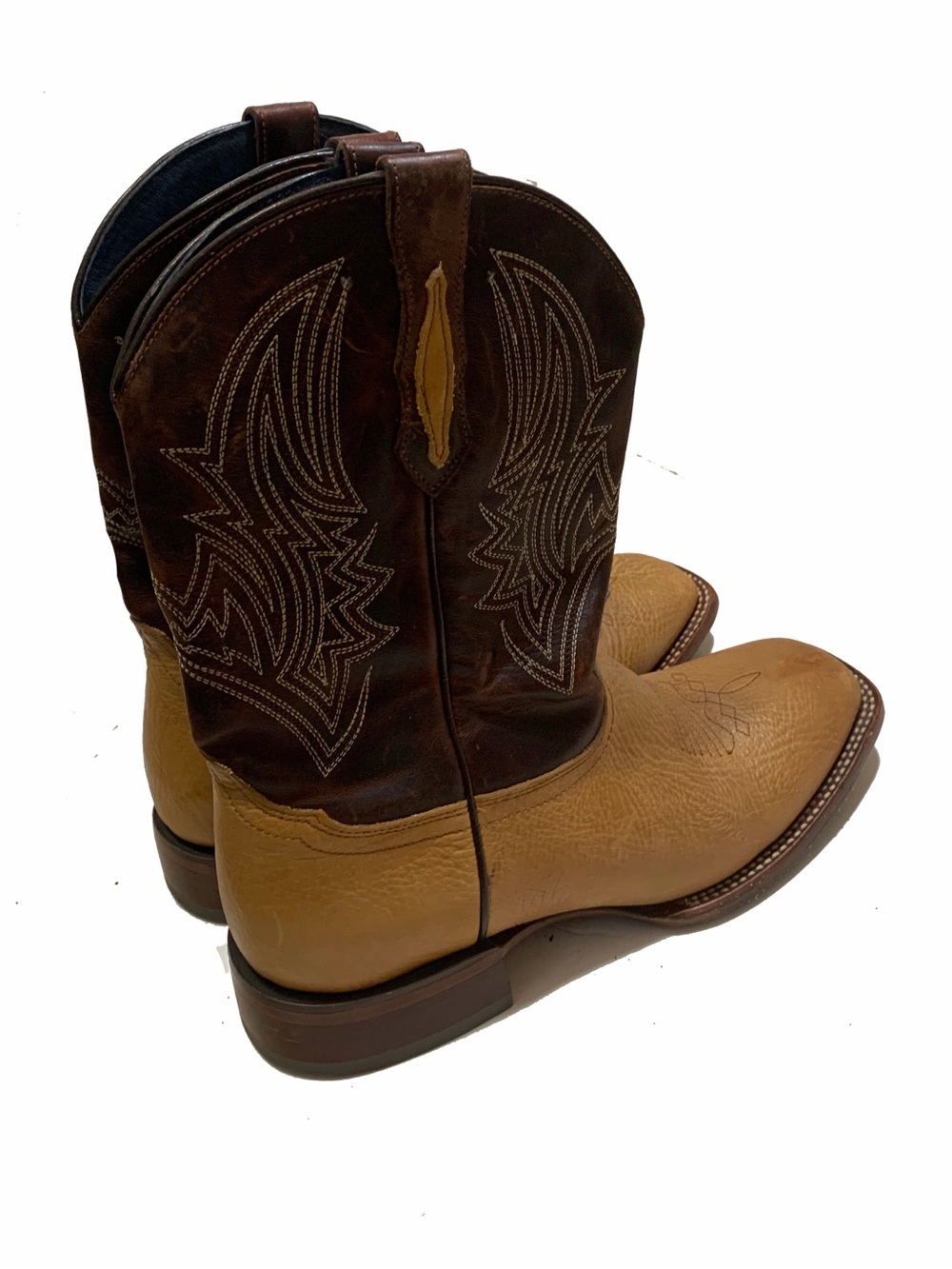 10.5 / Cody James Men's Western Two-Tone Brown Western Cowboy Boots - Picture 3 of 10
